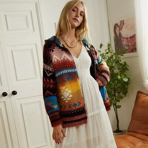 UO Patchwork Ombre Cardigan NWT